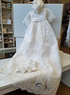 christening baptism lace gown