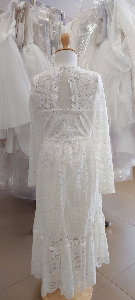 communion lace dress long sleeve