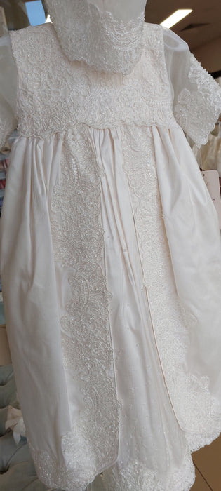 silk lace christening baptism gown for boys girls
