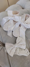 christening baptism gown with lace & silk boys girls