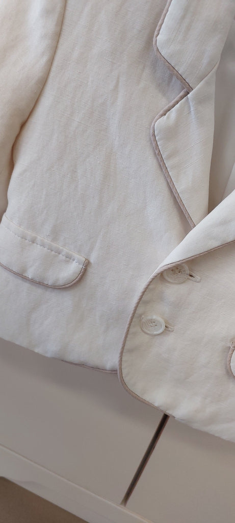 boys christening baptism outfit suit jacket white