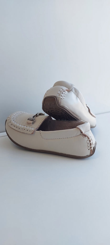 boys leather loafers christening baptism
