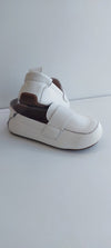 leather white loafers christening baptism shoes