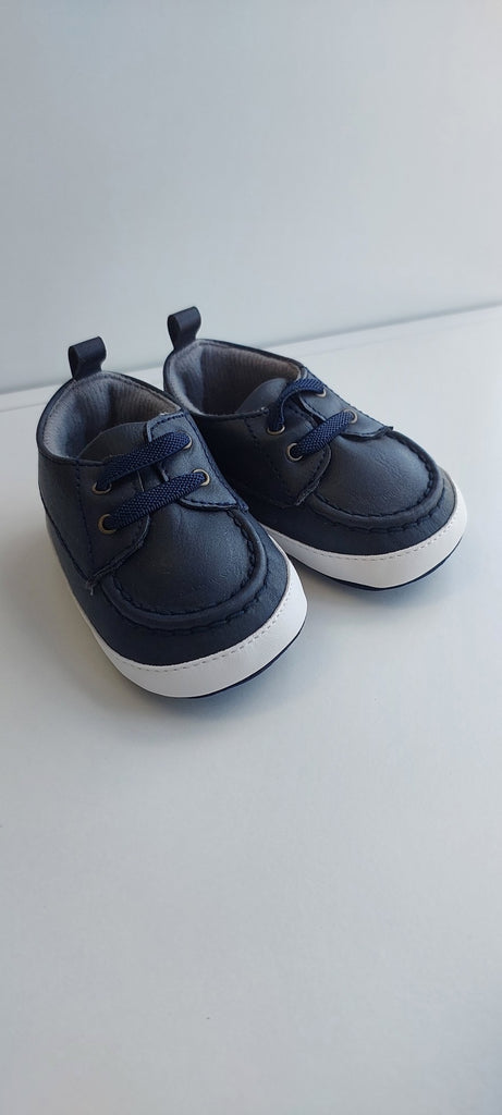 boys navy christening baptism shoes