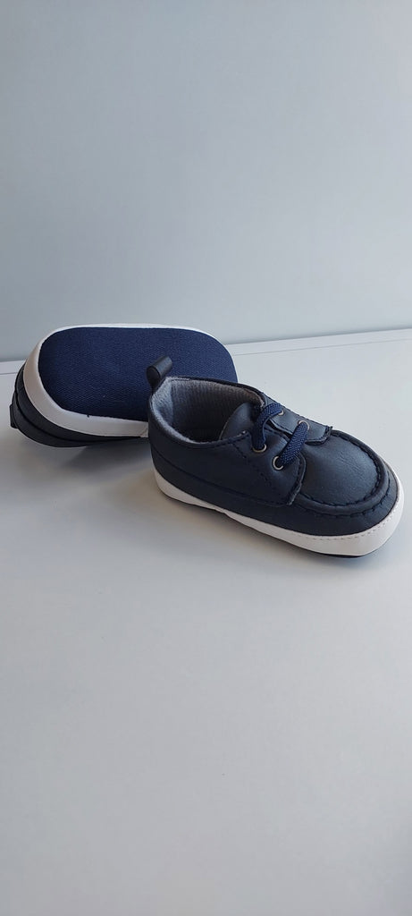 boys navy christening baptism shoes