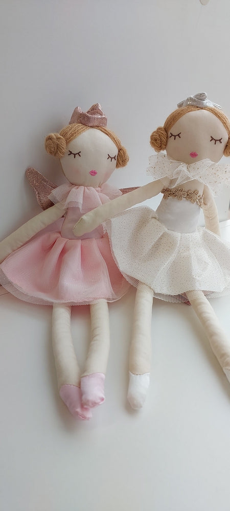 plush ballerina girls toy christening gift baptism accessory