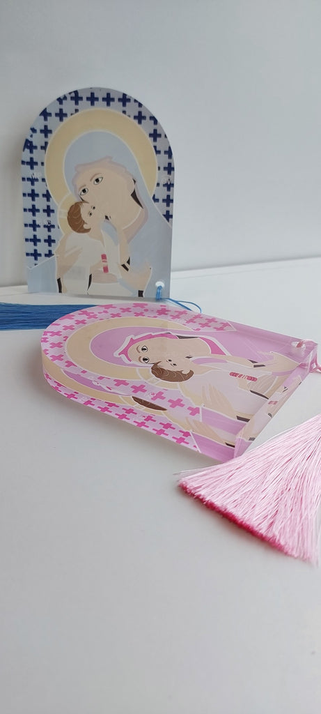 orthodox childrens acrylic icons mother mary and jesus