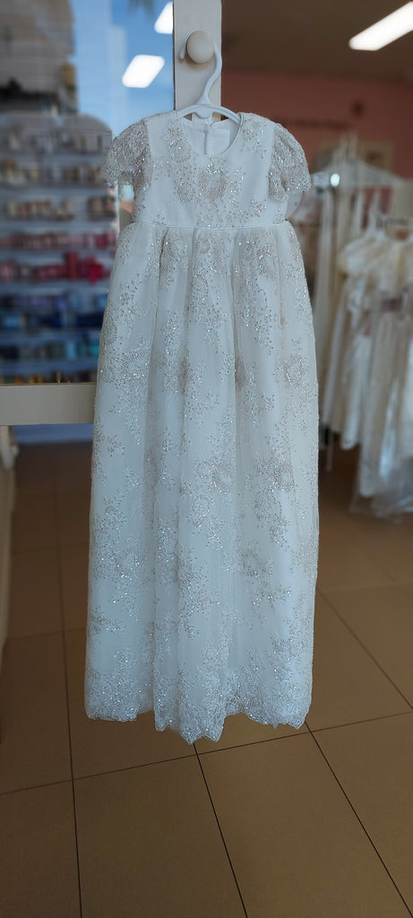 exclusive christening gown champagne beaded lace girls baptism gown dress