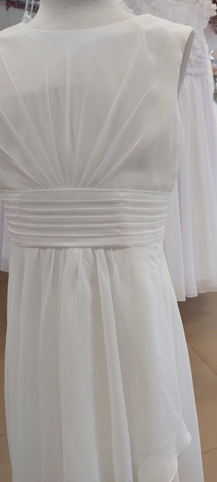 communion dress soft drape pleated waist first holy communion