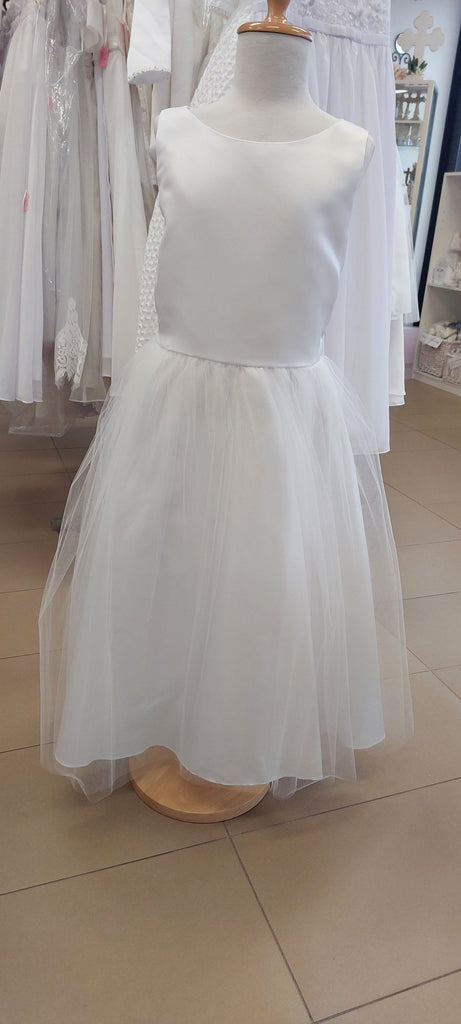 communion dress satin tulle first holy communion