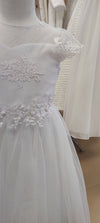 communion dress lace tulle pearl first holy communion