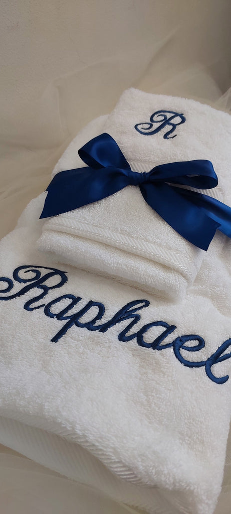 christening baptismhand towel personalised