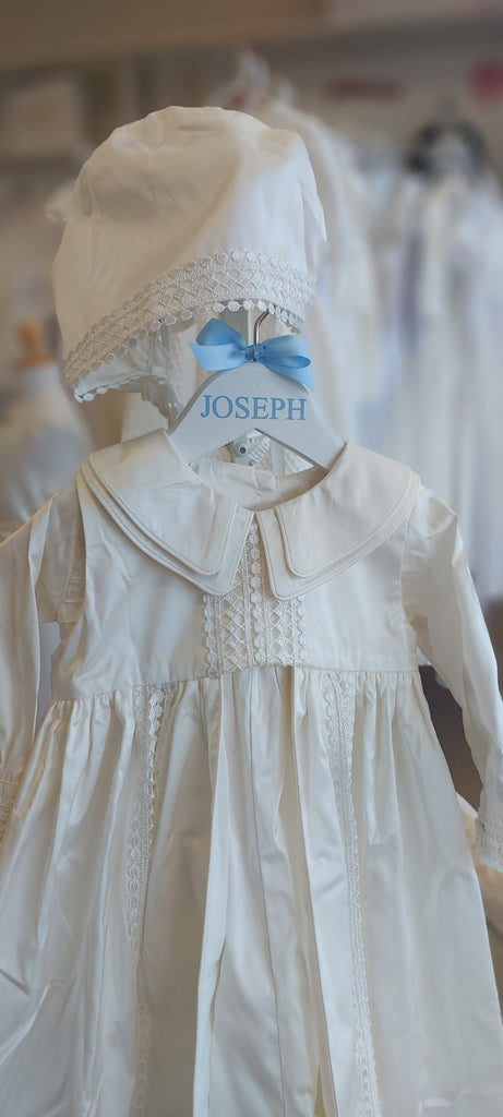 kids personalised christening coat hanger