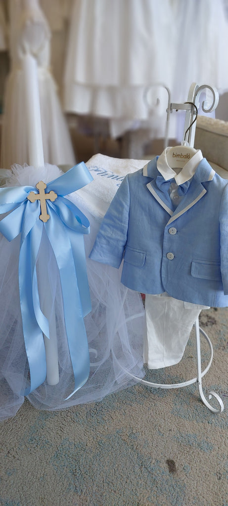 orthodox christening candle personalised with name