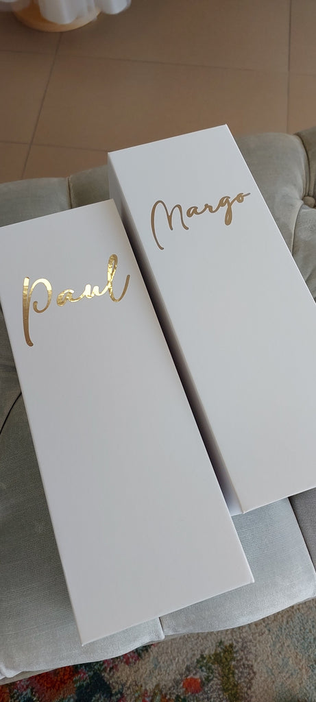 godparent hamper box with candle and chocolates