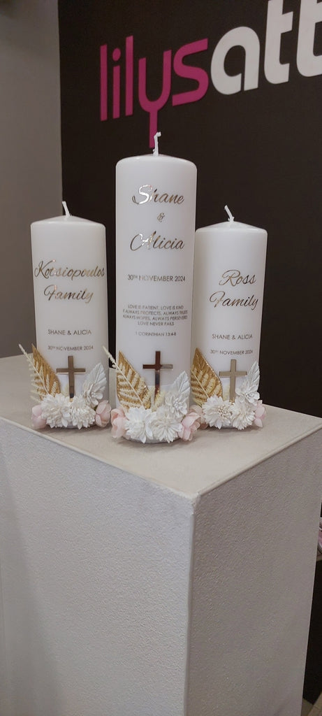 wedding candles. catholic wedding candles, unity set, wedding unity candle set, unity wedding candles