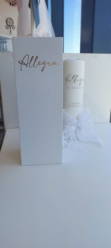 christening candles baptism personalised candle