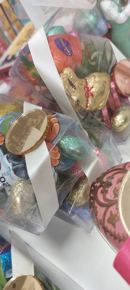 easter gift, boxed cross, ceramic cross, easter bunnies, easter chocolates, easter presents for kids, easter presents for godparents