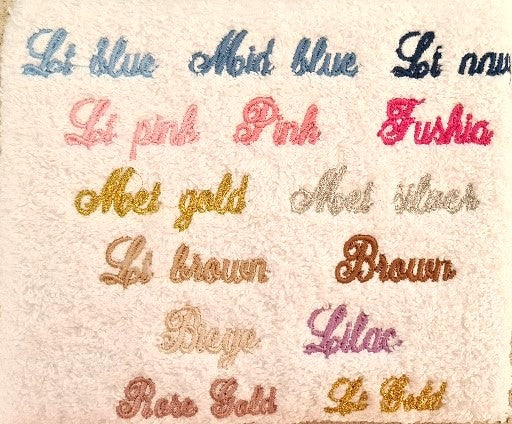 christening baptismhand towel personalised