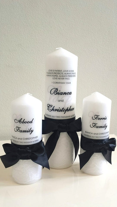 wedding candles unity set