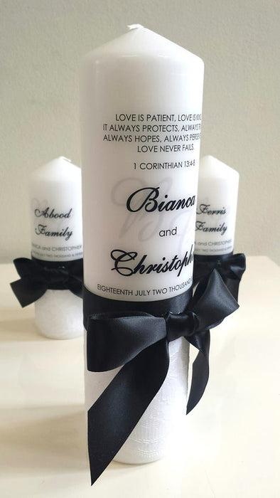 wedding candles unity set