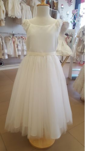 communion dress lace sleeves