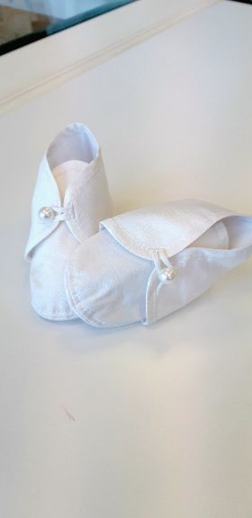 Baby hotsell christening booties