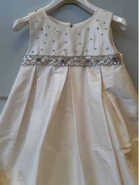 christening baptism lace silk gown