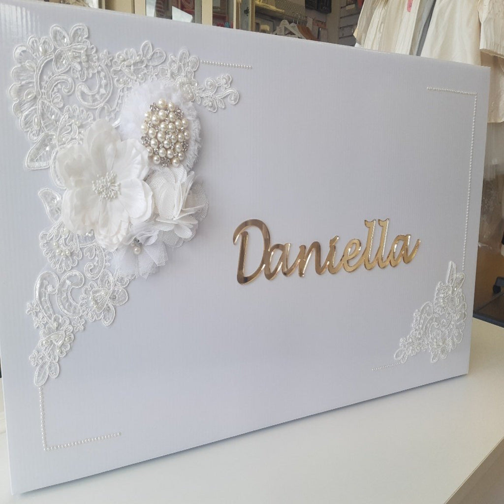 christening baptism keepsake box