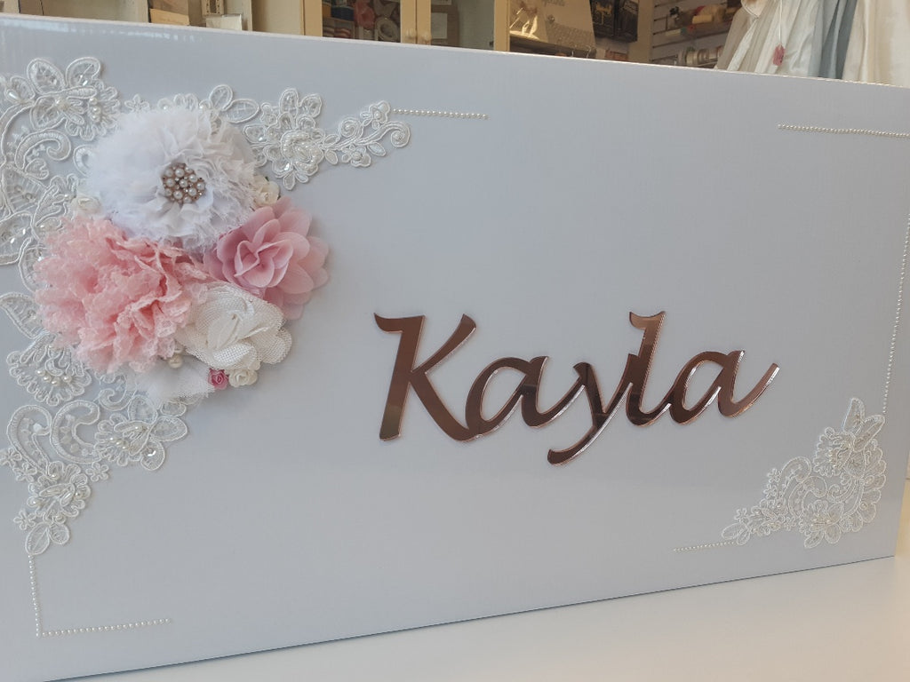 christening baptism keepsake box
