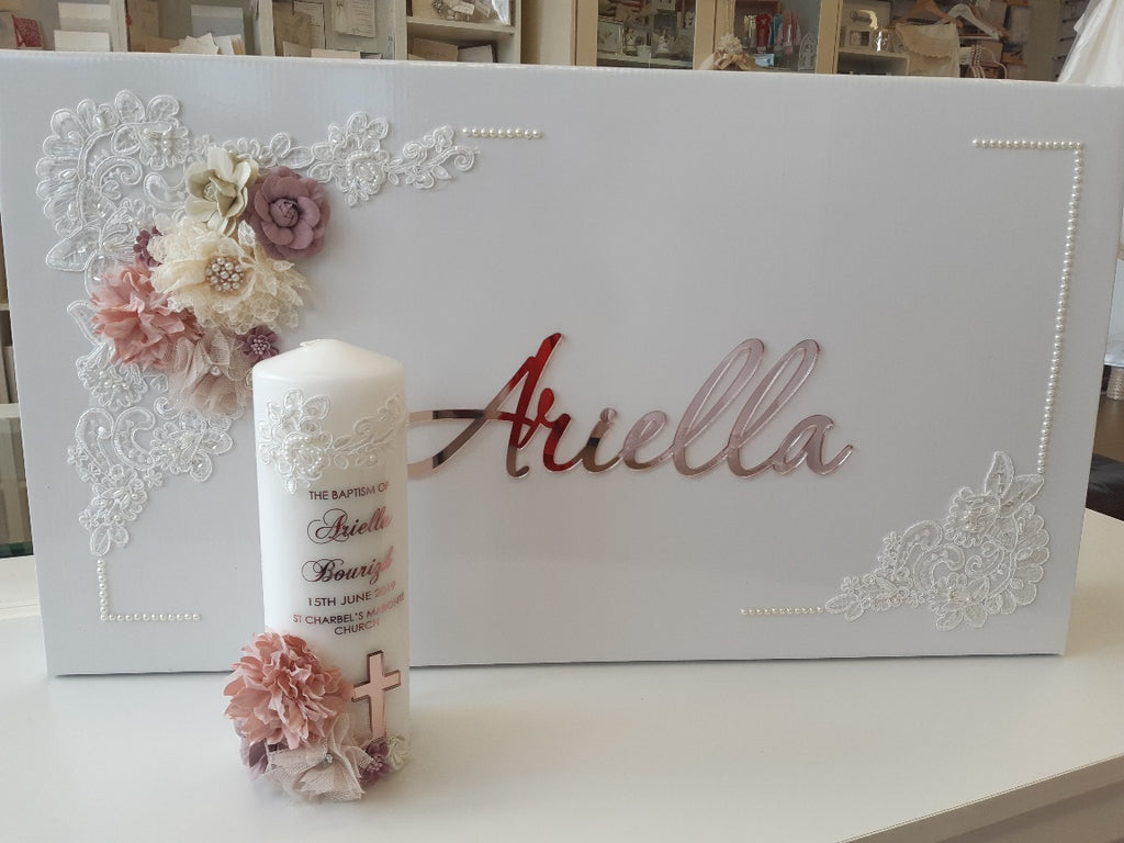 christening baptism keepsake box