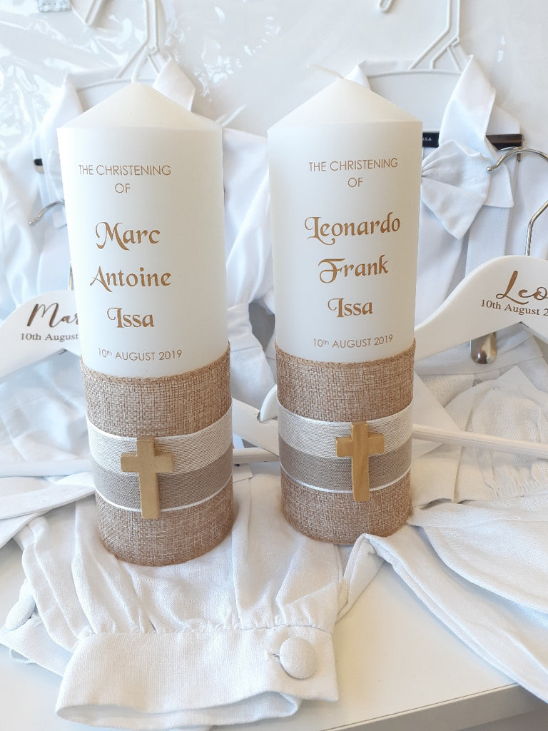 baptism christening candle