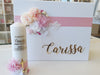 christening baptism towel candle box package