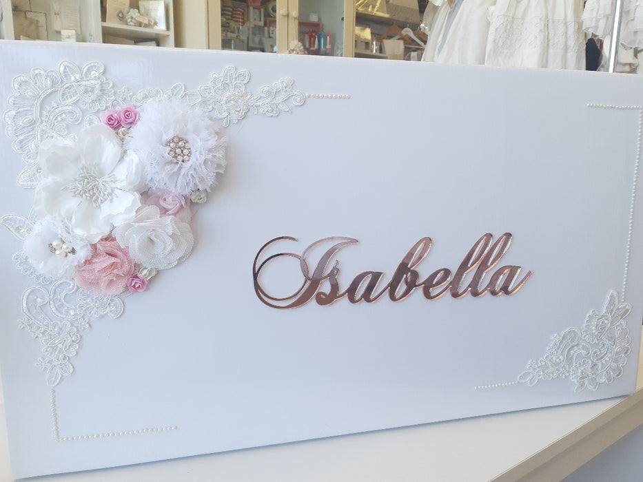 christening baptism keepsake box