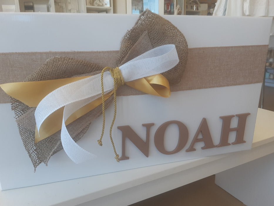 christening baptism keepsake box