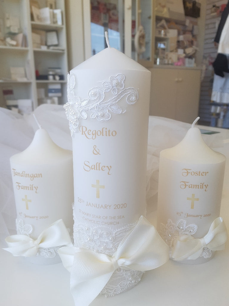 baptism christening candle