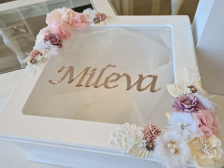 christening baptism keepsake box personalised