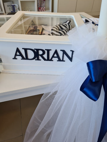 christening baptism timber keepsake personalised box