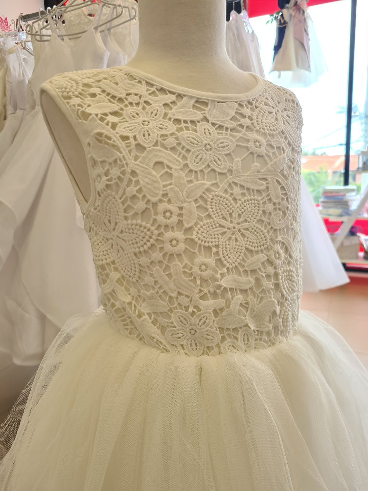 communion dress heart back