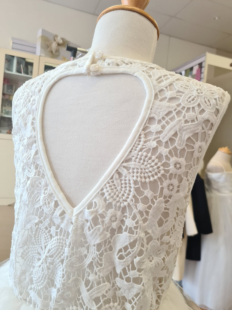 communion dress heart back