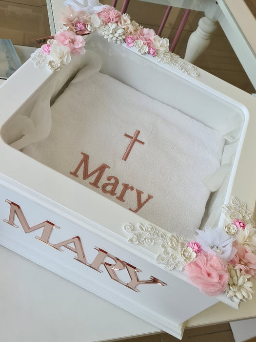 christening baptism keepsake box personalised