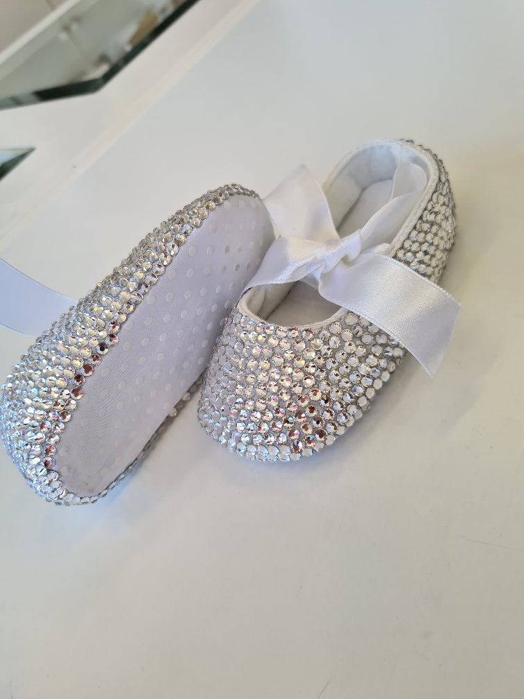 crystal baby shoes