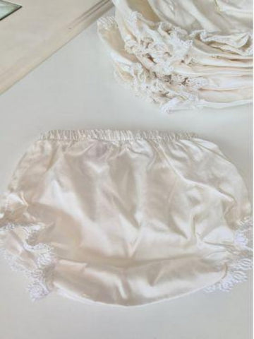 christening baptism silk bloomers