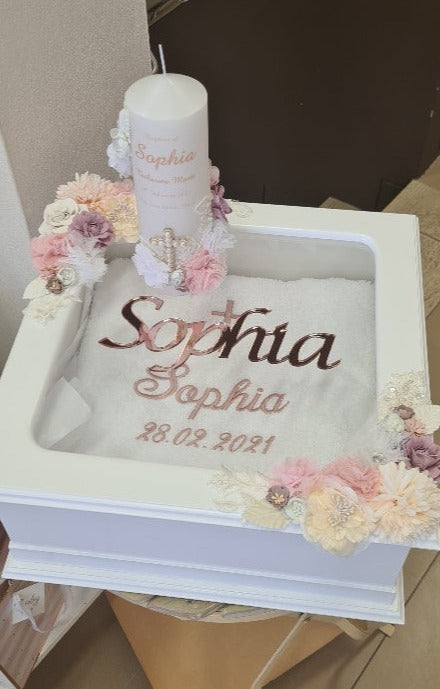 christening baptism keepsake box personalised