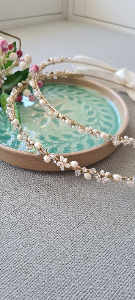 orthodox wedding crowns stefana swarovski crystal pearl silver