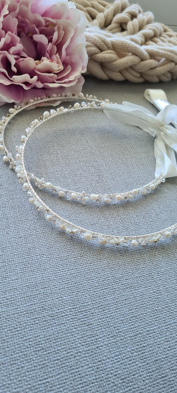 orthodox wedding crowns stefana swarovski crystal pearl silver