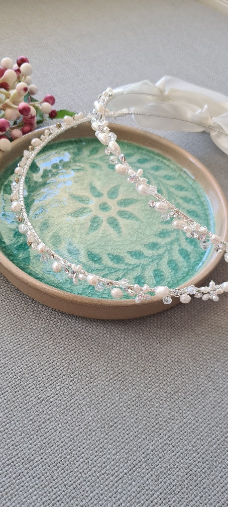 orthodox wedding crowns stefana swarovski crystal pearl silver