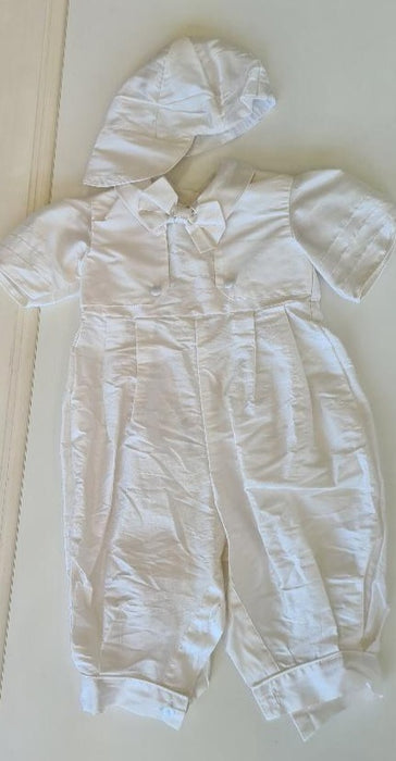 boys silk christening baptism romper