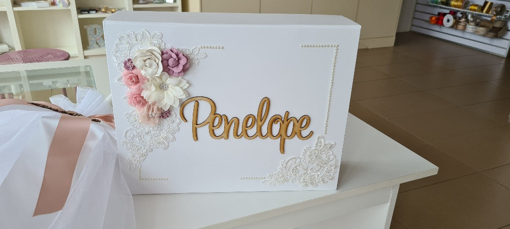 christening baptism keepsake box