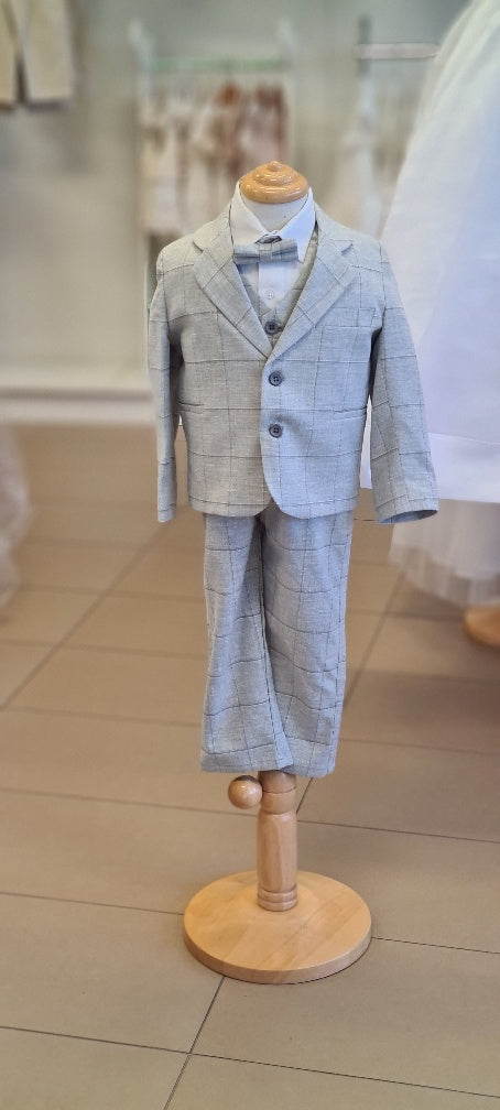 boys european suit pants vest set